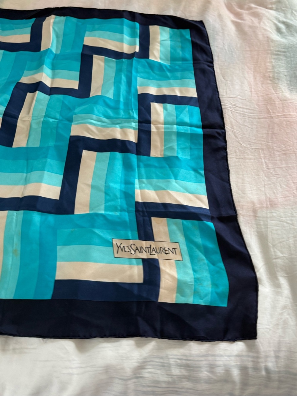 Yves Saint Laurent Silk Scarf - Picture 3 of 13
